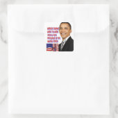 バラク・オバマ、バック_ スクエアシール (バッグ)