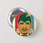 バラク・オバマ・フードロビン・フードボタンBarrack Obama. 缶バッジ (正面&裏面)