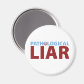 バラク・オバマ：病的うそつき マグネット (正面/裏面)