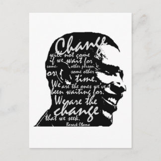 バラク・チェンジ・ポストカード ポストカード