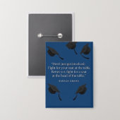 バラク「道をリード」卒業引用文ボタン 缶バッジ (正面/裏面)