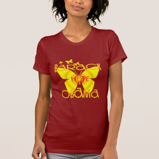 バラクOamaを支える蝶Tシャツ Tシャツ