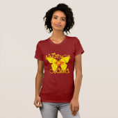バラクOamaを支える蝶Tシャツ Tシャツ (正面フル)