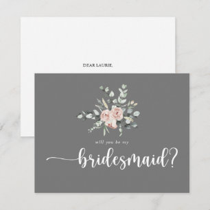 バラグクラシックレイbridesmaid提案ノートカード ノートカード