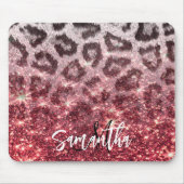バラグリッターとLeopard Print マウスパッド (正面)