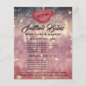 バラグリッターキスリップス価格表構成フライヤー チラシ (正面)