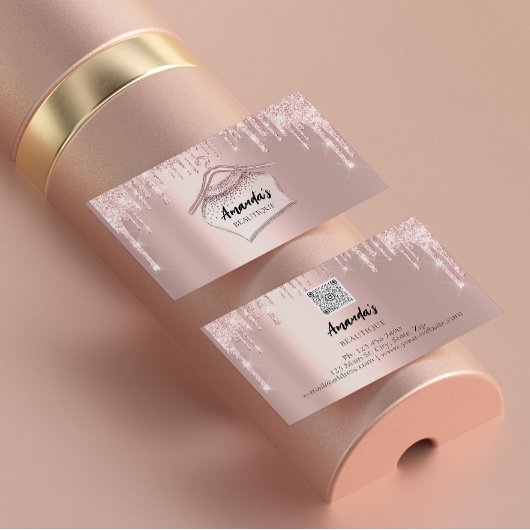 バラグリッタークローゼットハンガーブティックQRコード 名刺