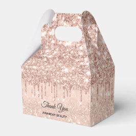 バラグリッタースウィート16thブライダル結婚式の引き出物ドリップス フェイバーボックス