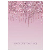 バラグリッタードリップスパーソナライズされたモノグラムと名前 クリップボード (裏面)