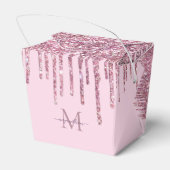 バラグリッタードリップスパーソナライズされたモノグラムと名前 フェイバーボックス (裏面サイド)