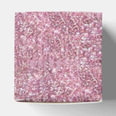 バラグリッタードリップスパーソナライズされたモノグラムと名前 フェイバーボックス (上部)