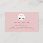 バラグリッタードレスロゴファッションイベントスタイルリストピンク 名刺 (裏面)