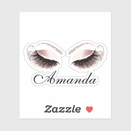 バラグリッターメイクアップアーティストラッズエクステンション名 シール (シート)