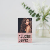 バラグリッターモダンミニマルシンプルリスト 名刺 (スタンド正面)