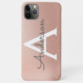 バラグリッターモノグラム名 Case-Mate iPhoneケース (裏面)