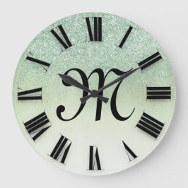 バラグリッターローマ数字 ラージ壁時計