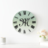 バラグリッターローマ数字 ラージ壁時計 (ホーム)