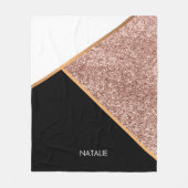 バラグリッター幾何学 フリースブランケット (正面)