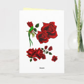 バラグリーティングカード カード (裏面)