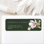 バラグリーンマグノリア結婚ズ差出人住所ラベル ラベル (インサイチュ)