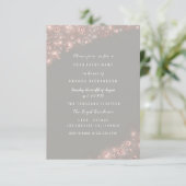 バラグレイグリッターブライダルシャワー誕生日スイーツ 招待状 (スタンド正面)