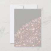 バラグレイグリッターブライダルシャワー誕生日スイーツ 招待状 (裏面)