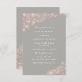 バラグレイグリッターブライダルシャワー誕生日スイーツ 招待状 (正面/裏面)