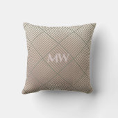 バラグレイ幾何学モノグラムパターン装飾用クッション クッション (裏面)