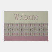 バラグレーとグリーン ドアマット (正面)