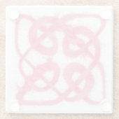 バラケルト結び目模様ガラスコースター ガラスコースター (裏面)