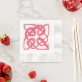 バラケルト結び目模様コーインドカクテル紙ナプキンス 縁ありカクテルナプキン (インサイチュ)