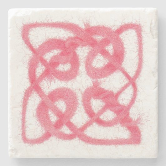 バラケルト結び目模様マーブルストーンコースター ストーンコースター (正面)