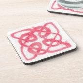 バラケルト結び目模様懸命プラスチックコースター コースター (左側)