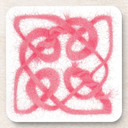 バラケルト結び目模様懸命プラスチックコースター コースター (正面)