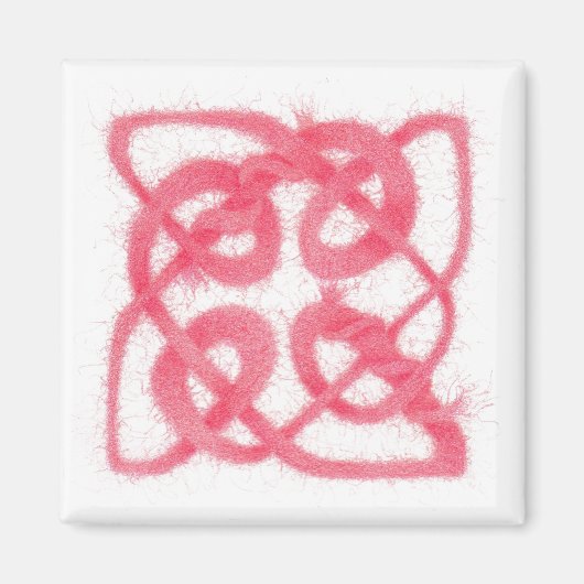 バラケルト結び目模様角磁石 マグネット (正面)