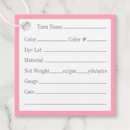 バラケルト結び目模様2"スクエアヤーンラベル フェイバータグ