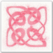 バラケルト結び目模様4"ビニールステッカー シール (正面)