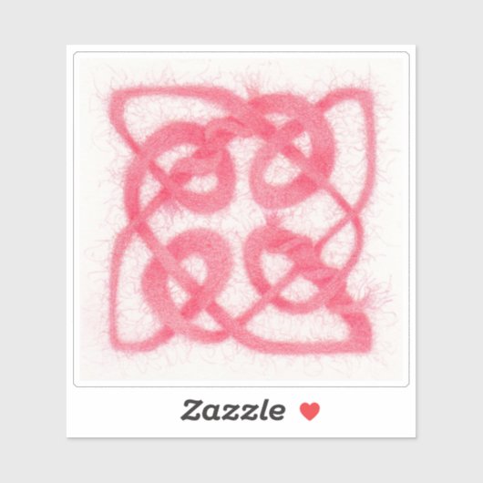 バラケルト結び目模様4"ビニールステッカー シール (シート)