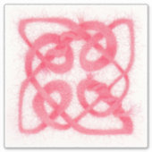 バラケルト結び目模様8"ビニールステッカー シール (正面)