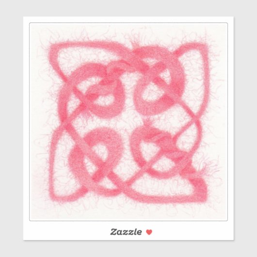 バラケルト結び目模様8"ビニールステッカー シール (シート)