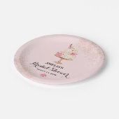 バラケーキティーパーティーブライダルシャワー紙プレート ペーパープレート (アングル)