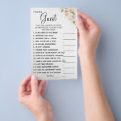 バラゲストブライダルシャワーゲームカードの検索 チラシ (ハンドル)