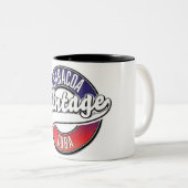 バラコアのキューバヴィンテージロゴ ツートーンマグカップ (正面右)