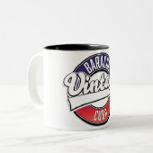 バラコアのキューバヴィンテージロゴ ツートーンマグカップ (正面左)