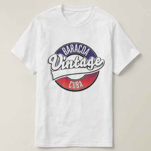 バラコア キューバ ヴィンテージ ロゴ Tシャツ (デザイン正面)