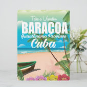 バラコア　グァンタナモ県　キューバ　ビーチバケーション　ポスター 招待状 (スタンド正面)