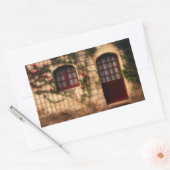 バラコテージの戸口 長方形シール (封筒)