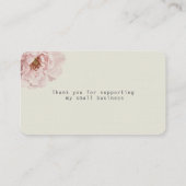 バラコラージュ事業サンキューカード 名刺 (裏面)