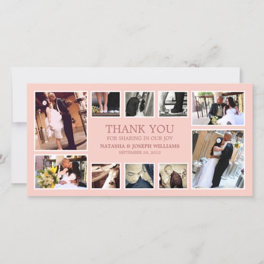 バラコラージュ | 結婚サンキューカード サンキューカード (正面)