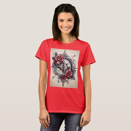 バラコンパス:意味を持ってスタイルを移動 Tシャツ (正面フル)